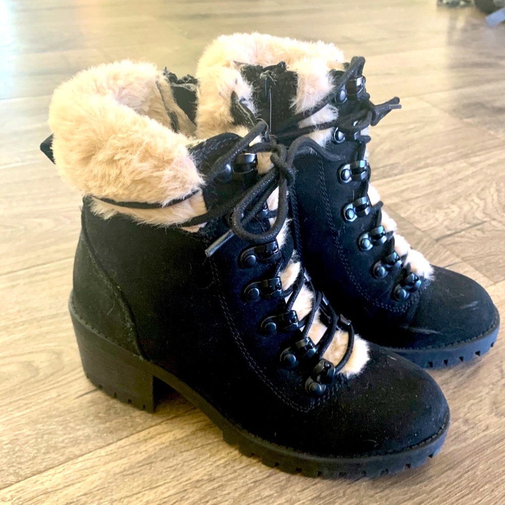 Madden Girl heeled hiker boot
